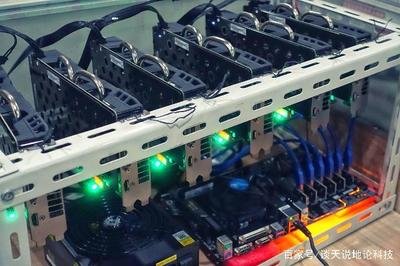 Close-up view of a custom-built Filecoin mining rig with high-end components and efficient cooling